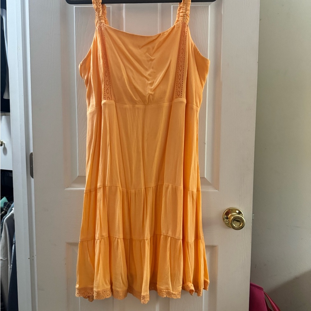 Orange Sleeveless Dress